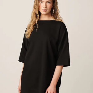 Camiseta de algodón negra extragrande para hombre, de manga corta y cuello redondo, estilo casual. - Product Image 6