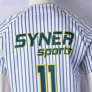 เสื้อเบสบอลซอฟต์บอลผู้ชายแบบสั่งทำพิเศษ ระบายอากาศได้ดี ป้องกันแบคทีเรีย ผลิตจากโพลีเอสเตอร์ คอวี ชุดกีฬา ขายส่ง ปรับแต่งได้ - Product Image 4