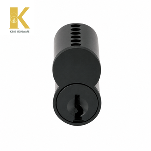 Cilindro de Cerradura Intercambiable con Logotipo Personalizado Disponible, Latón Negro Mate, 6 Pines, Ranura en D, para Seguridad de Puertas - Product Image 5