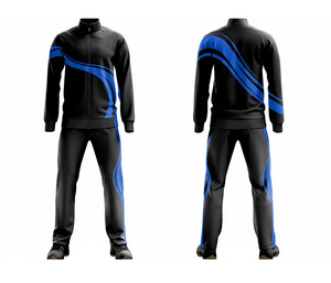 OEM Sublimation Track <b>Suit</b> Polyester <b>Jogging</b> <b>Suit</b> for Men Women Athletic Wear Manufacturer - Product Image 5
