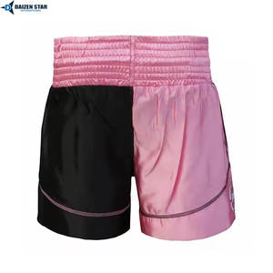 Pantalones Cortos Deportivos Profesionales de Cintura Alta para Entrenamiento de MMA para Hombre - Diseño Vintage, Color Sólido, Tela Satinada Ligera de Secado Rápido - Product Image 4