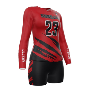 Vêtements de sport personnalisés en gros, maillot de volley-ball à manches courtes imprimé, col en V, anti-UV, t-shirt de badminton pour hommes et femmes, 100% polyester - Product Image 5