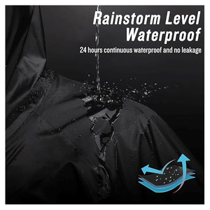 <b>Rain</b> Coat Premium Waterproof Outdoor <b>Jacket</b> Lightweight Comfortable Fabric Breathable Design For Hiking Camping Travel Cycling - Product Image 2