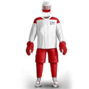 Comfortable Fit Ice Hockey Uniform with Team Details for Men Adults Light Breathable Eco-Friendly Polyester Fabric for <b>Game</b> Day - Product Image 1