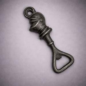 Cast Iron Rope Handle Ship Wheel Bottle Opener Vintage Nautical Design Strong Grip Durable Finish Perfect for Home Bar Decor - Product Image 6