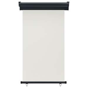 Tenda Laterale Retrattile Moderna per Balcone, in Poliestere Crema con Telaio in Alluminio, Funzionamento Manuale, Montaggio a Parete, Ombreggiatura per Esterni - Product Image 3