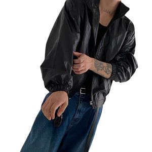 เสื้อแจ็คเก็ตกันลมผู้ชายเสื้อกันลมมีซิปกระเป๋าซิปรูดแบบสั้นสำหรับฤดูหนาว - Product Image 3