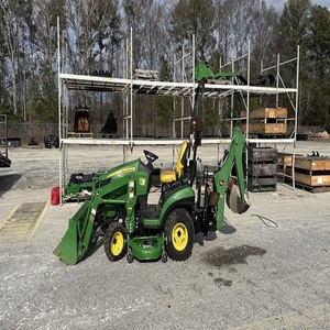 Tractor de un solo eje John Deere 2025R 4WD con motor, cuchilla cortadora de montaje medio, caja de cambios, bomba, motor y engranajes de cojinete - Product Image 6