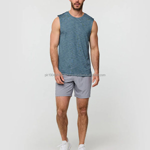 Débardeurs de sport personnalisés pour hommes, en polyester, pour la musculation et le fitness, OEM - Product Image 3