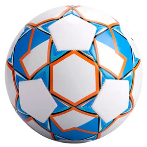 Balón de Fútbol SHARISSA INTERNATIONAL WA-FB-005 Blanco de PU con Estampado Digital (Azul Dorado) para Entrenamiento de Adultos, Uso en Exteriores en Todas las Estaciones, Talla XL - Product Image 3