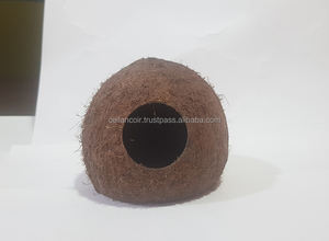 Escondite de Tres Cuartos de Cáscara de Coco, Importante para Roedores, Lagartos, Hámsteres y Anfibios, Fabricación en Sri Lanka - Product Image 4