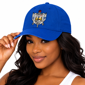 Gorra de Béisbol Azul Rey con Escudo Bordado Multicolor Diseño 1922 Visera Curva Unisex Gorra Deportiva Casual para Exteriores - Product Image 1
