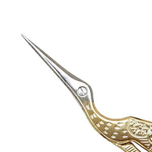 Professional Gold High Quality Stork <b>Cuticle</b> <b>Scissors</b> Stainless Steel Fine Point Precision Nail <b>Cuticle</b> Trimming Beauty Tool OEM - Product Image 3