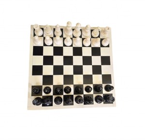 Handcrafted Portable <b>Square</b> Bone Inlay Chess <b>Set</b> Carved Board Game Pieces Animal Style Geometric Decor Gift - Product Image 3