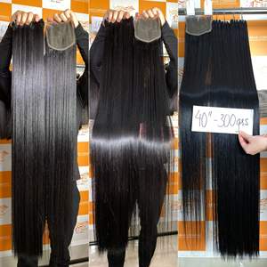 Vente en gros, cheveux vierges, vendeur, grade 12A 100%, paquet de cheveux vierges droits à cuticules alignées d'os soyeux vietnamien - Product Image 3