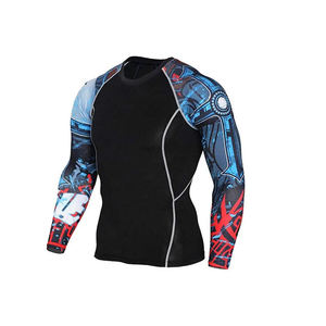 เสื้อรัดรูปแขนยาวแบบสั่งทำขายส่ง ป้องกันรังสียูวี UPF50 สำหรับเล่นเซิร์ฟ ออกแบบเองได้ พร้อมเสื้อรัดรูปสำหรับ MMA BJJ - Product Image 4