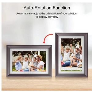 Cornice Digitale da 10.1 Pollici 32GB, Schermo Touch IPS FHD 1920x1200, Cornice Fotografica Smart WiFi con Rotazione Automatica e Condivisione Remota Tramite Frameo - Product Image 6