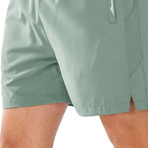 ฤดูร้อนกลางแจ้งสีทึบกางเกงขาสั้นแห้งเร็ว GYM ฟิตเนสสั้นกางเกงขาสั้นผู้ชายพร้อมผ้าระบายอากาศ - Product Image 4