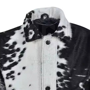 <b>Top</b> Grade Hair On <b>Leather</b> Jacket <b>High</b> Quality Fabric Hair On <b>Leather</b> Jacket Stylish Look Hair On <b>Leather</b> Jacket Daily Use - Product Image 4