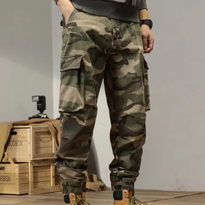 Pantalones Cargo de Camuflaje para Hombre, Multibolsillos, Ropa de Trabajo, Joggers de Algodón, Pantalones Tácticos Casuales, Primavera Verano - Product Image 1