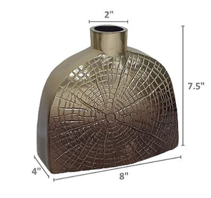 Modern Nickel Aluminium Art Deco <b>Vase</b>-Living Room Tabletop Decoration Anti-Slip Base Rust Resistant Custom Size <b>Small</b> Metal - Product Image 4