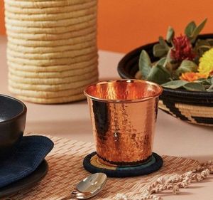 Verres en cuivre, gobelets en métal de qualité supérieure pour l'eau, les jus, les cocktails, durables, réutilisables, pour la cuisine, la salle à manger, le bar - Product Image 4