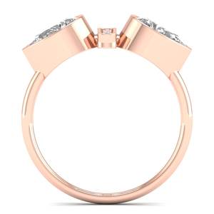 REYES Dainty Pear Cut 1.73Ct Moissanite in 925 Sterling <b>Silver</b> Engagement <b>Ring</b> For Women 14K Gold Plated <b>Statement</b> Jewelry - Product Image 4