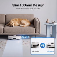 Robot aspirateur intelligent Bagotte 20000 Pa, auto-nettoyant, sans fil, pour sols secs et humides, avec fonction de balayage et de lavage.