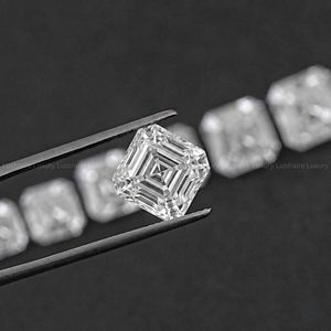 Diamante Cultivado en Laboratorio con Corte Asscher Certificado, 0.50-15.00 CT, Calificación IGI EF-VVS EF-VS, Gema Suelta, Joyería Solitaria Ecológica - Product Image 3