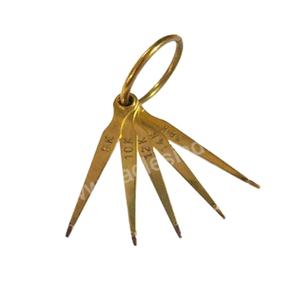 Herramientas para Joyería, Agujas Ajustables de Hierro para Pruebas de Oro con Medidor de Anillos de Latón para Joyeros en Todo el Mundo - Product Image 1