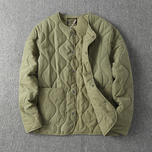 Chaqueta de Caza Amekaji Vintage M65 para Hombre, Nueva, Color Caqui, Gruesa, con Múltiples Bolsillos, Acolchada, de Manga Larga, para Invierno - Product Image 1