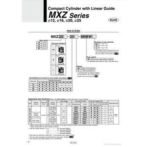 Cilindro compacto SMC Pneumatics, categoría de producto de guía lineal de - Product Image 2
