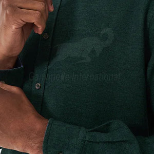 Classic Men's Solid Knitted Flannel T-Shirt-Soft Comfortable Fabric Long Sleeve Regular Fit Eco-Friendly Breathable Casual Wear - Product Image 5