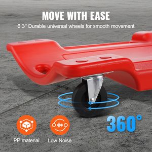 Sgabello Ergonomico per Meccanici da 36 Pollici, Capacità 350 Libbre, con Seduta Imbottita in HDPE, Strumento per Riparazione Auto - Product Image 4