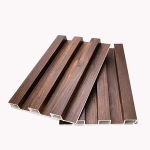 Modern Wood Grain WPC PVC <b>Plastic</b> <b>Wall</b> Cladding Waterproof Interior Decoration <b>Panel</b> for Hotel Villa Apartment Gym - Product Image 2