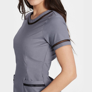 Highly Recommended Hospital <b>Scrubs</b> Uniform <b>Sets</b> Short Sleeve Unisex Nurses <b>Scrub</b> <b>Set</b> Rayon Material Needle Detection - Product Image 3