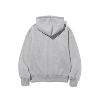 Sweat-shirt à capuche gris pour homme, coupe ample, en coton French Terry, pull décontracté avec poche avant, idéal pour l'automne