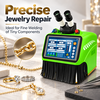 Soudeuse laser professionnelle pour bijoux Riselaser 60W YAG, machine de soudage par points pour la réparation de bagues en or et en argent avec écran HD et microscope