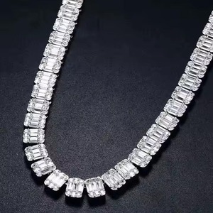 Hip Hop Jewelry Cuban Link <b>Chain</b> VVS Clarity Moissanite Diamonds <b>Iced</b> Out Gift IGI Certified Best Prices From Indian Supplier - Product Image 1