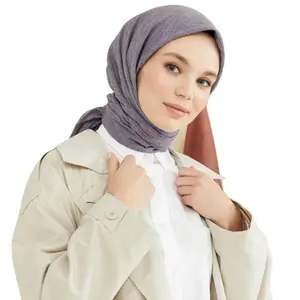 Women Hijab Scarf 100% Cotton Shawl Traditional Islamic Clothing 120*120 Cm 30-color Options Muslim Ladies Beautiful Scarfs