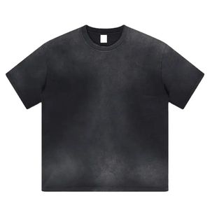 T-shirt homme délavé effet acide, col rond, manches courtes, coton vieilli, style streetwear décontracté pour l'été - Product Image 5