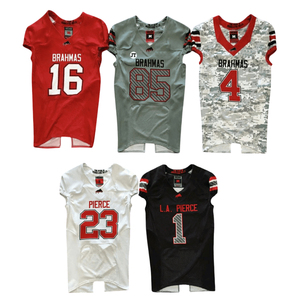 Dernier design, respirant, antibactérien, grande taille, uniforme de football américain à manches courtes, 100% polyester, vêtements de sport très vendus - Product Image 1