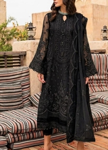 Costume indien pakistanais brodé blanc et rose, 3 pièces, longueur au sol, shalwar kameez, vêtements de fête pour femmes - Product Image 3