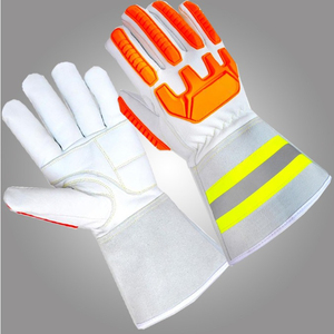 Custom Anti-Shock Mechanic Gloves Breathable Latex-Coated Impact-Resistant Synthetic Leather Work Safety Hand <b>Tools</b> Comfortable - Product Image 2