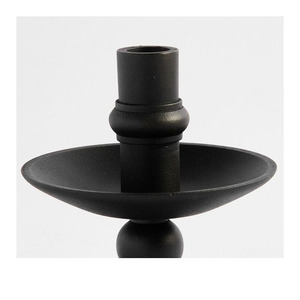 <b>Set</b> Of 3 Matte Black Metal Taper <b>Candle</b> Holders Nordic Style Chamberstick Design For Modern Home Decor High Quality Finish - Product Image 4