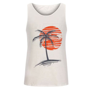 Débardeur pour homme très demandé pour l'extérieur, avec logo personnalisé sérigraphié, couleur unie, tricoté, 100 % coton respirant - Product Image 2