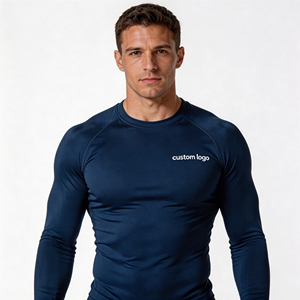 2026 <b>Men's</b> Long Sleeve <b>Compression</b> <b>Shirt</b> Navy Slim Fit Quick Dry Sporty O-Neck Base Layer Top <b>compression</b> <b>shirt</b> <b>men</b> <b>For</b> sale - Product Image 4