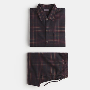 <b>Flannel</b> <b>Pajama</b> Shirt and Pants Sustainable Sleepers Organic Cotton Pyjamas <b>Men</b> Eco Friendly <b>Men's</b> Sleepwear Knit Lounge Set - Product Image 3