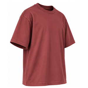 เสื้อยืดทรงบ็อกซี่สตรีทแวร์ผู้ชาย ผ้าฝ้าย 100% ทรงปกติ แขนสั้น รับผลิตแบบ OEM ODM แบรนด์ส่วนตัว น้ำหนัก 180 กรัม - Product Image 5