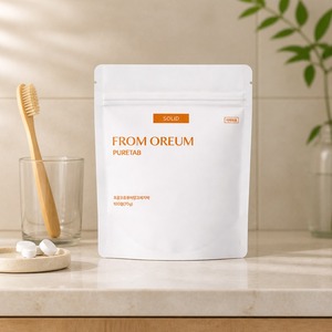[FROM OREUM] Sachet de recharge portable pour soins bucco-dentaires aux agrumes, comprimés de dentifrice aromatisés à la mandarine de Jeju pour les voyages - Product Image 2